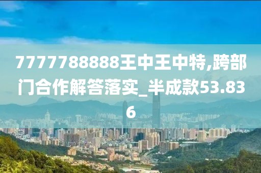 7777788888王中王中特,跨部門合作解答落實(shí)_半成款53.836