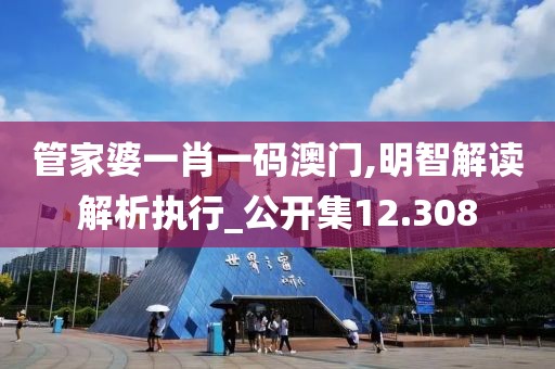 管家婆一肖一碼澳門,明智解讀解析執(zhí)行_公開集12.308