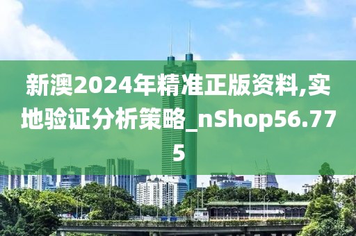 新澳2024年精準(zhǔn)正版資料,實地驗證分析策略_nShop56.775