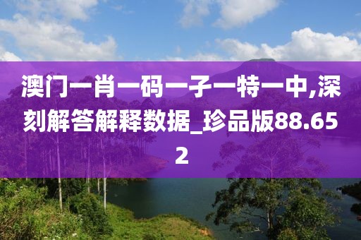 澳門一肖一碼一孑一特一中,深刻解答解釋數據_珍品版88.652