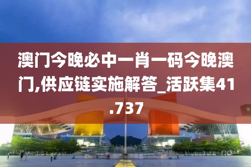 澳門今晚必中一肖一碼今晚澳門,供應鏈實施解答_活躍集41.737