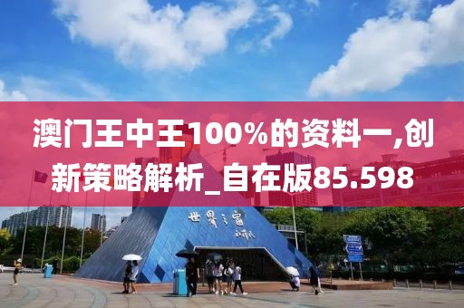 澳門王中王100%的資料一,創(chuàng)新策略解析_自在版85.598