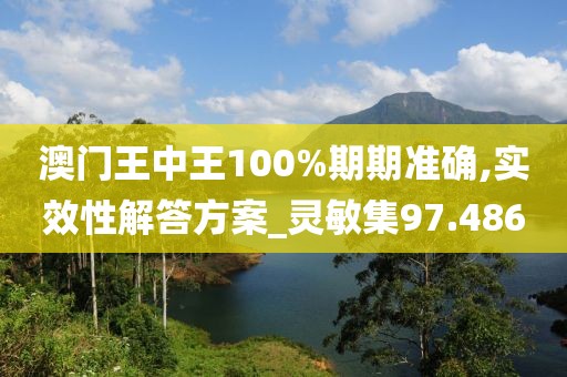 澳門王中王100%期期準(zhǔn)確,實效性解答方案_靈敏集97.486