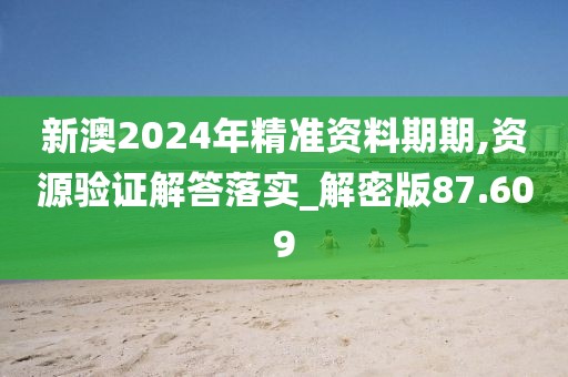 新澳2024年精準(zhǔn)資料期期,資源驗(yàn)證解答落實(shí)_解密版87.609