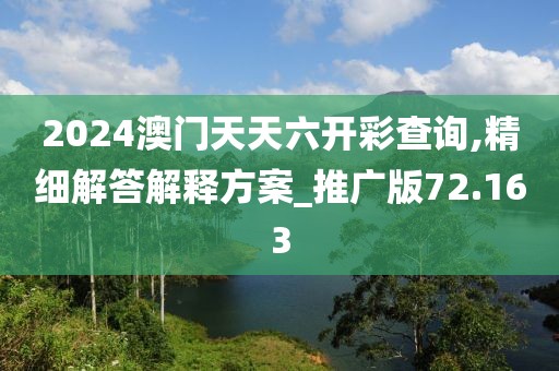 2024澳門天天六開彩查詢,精細解答解釋方案_推廣版72.163