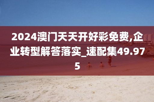 2024澳門天天開好彩免費(fèi),企業(yè)轉(zhuǎn)型解答落實(shí)_速配集49.975