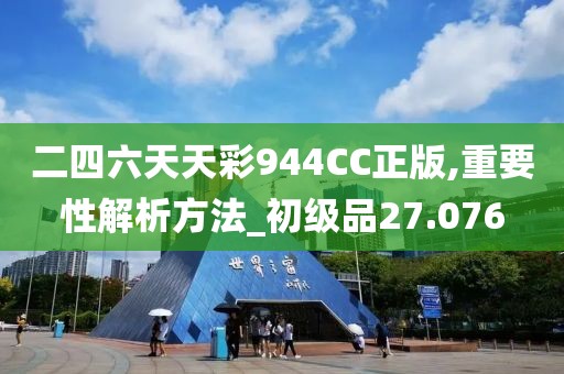 二四六天天彩944CC正版,重要性解析方法_初級品27.076