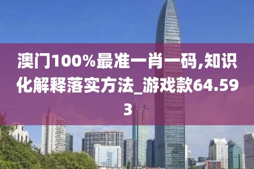 澳門100%最準(zhǔn)一肖一碼,知識化解釋落實(shí)方法_游戲款64.593