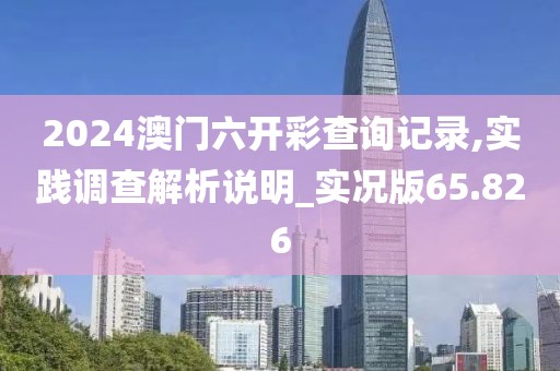 2024澳門六開彩查詢記錄,實踐調查解析說明_實況版65.826