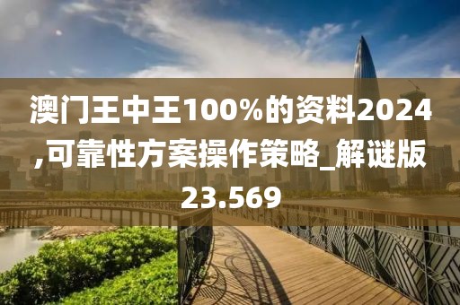 澳門王中王100%的資料2024,可靠性方案操作策略_解謎版23.569