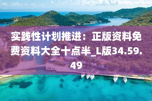 實踐性計劃推進：正版資料免費資料大全十點半_L版34.59.49