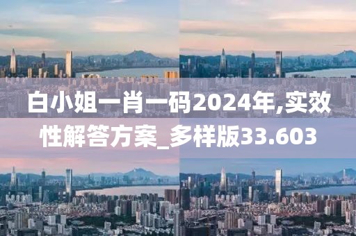 白小姐一肖一碼2024年,實效性解答方案_多樣版33.603