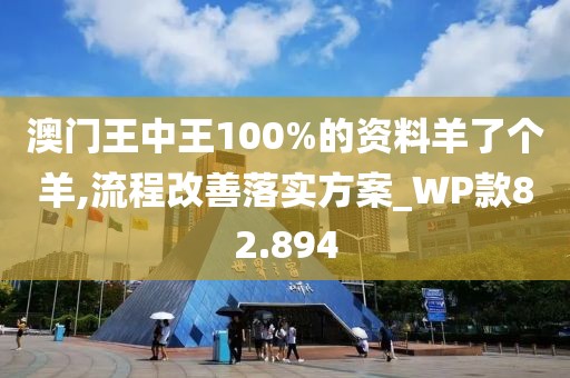 澳門王中王100%的資料羊了個羊,流程改善落實方案_WP款82.894