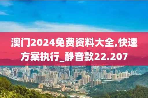 澳門(mén)2024免費(fèi)資料大全,快速方案執(zhí)行_靜音款22.207