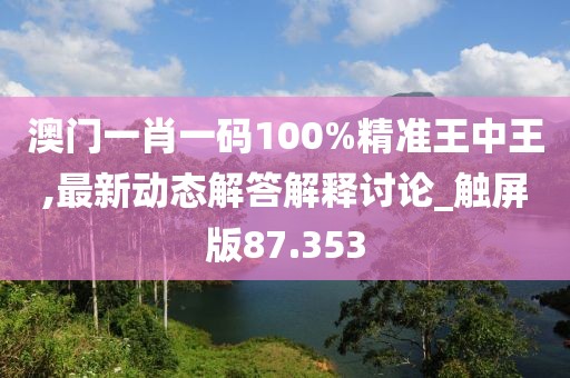 澳門一肖一碼100%精準王中王,最新動態(tài)解答解釋討論_觸屏版87.353