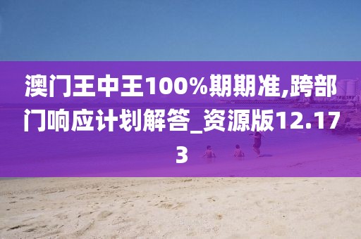 澳門王中王100%期期準(zhǔn),跨部門響應(yīng)計(jì)劃解答_資源版12.173