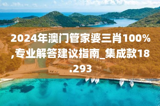 2024年澳門管家婆三肖100%,專業(yè)解答建議指南_集成款18.293