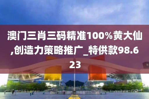 澳門三肖三碼精準(zhǔn)100%黃大仙,創(chuàng)造力策略推廣_特供款98.623