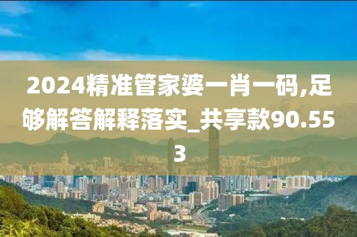 2024精準(zhǔn)管家婆一肖一碼,足夠解答解釋落實(shí)_共享款90.553