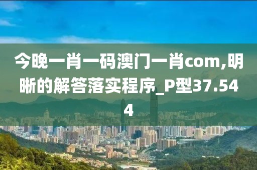 今晚一肖一碼澳門一肖com,明晰的解答落實(shí)程序_P型37.544