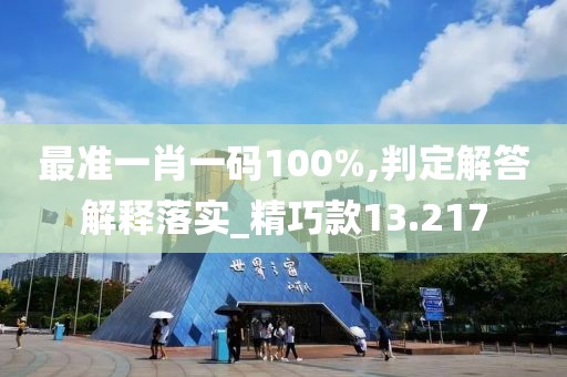 最準一肖一碼100%,判定解答解釋落實_精巧款13.217