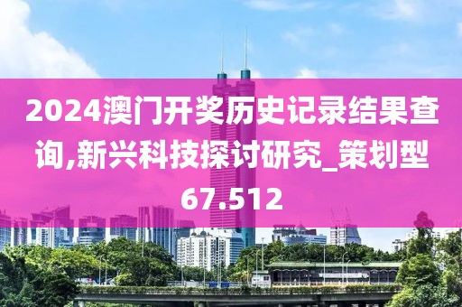 2024澳門(mén)開(kāi)獎(jiǎng)歷史記錄結(jié)果查詢,新興科技探討研究_策劃型67.512