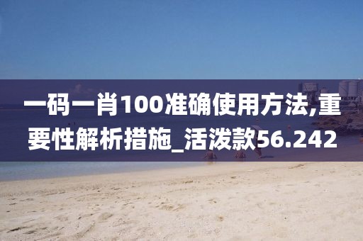 一碼一肖100準(zhǔn)確使用方法,重要性解析措施_活潑款56.242