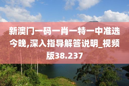 新澳門一碼一肖一特一中準(zhǔn)選今晚,深入指導(dǎo)解答說明_視頻版38.237