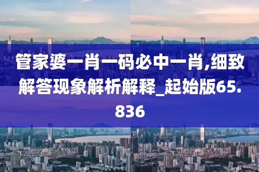 管家婆一肖一碼必中一肖,細致解答現(xiàn)象解析解釋_起始版65.836