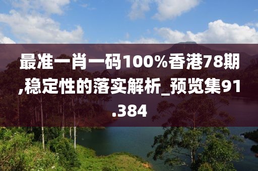 最準(zhǔn)一肖一碼100%香港78期,穩(wěn)定性的落實(shí)解析_預(yù)覽集91.384