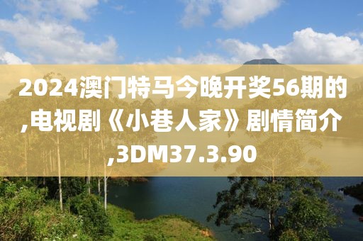 2024澳門(mén)特馬今晚開(kāi)獎(jiǎng)56期的,電視劇《小巷人家》劇情簡(jiǎn)介,3DM37.3.90