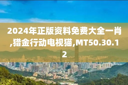 2024年正版資料免費大全一肖,獵金行動電視貓,MT50.30.12