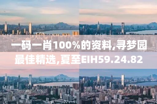 一碼一肖100%的資料,尋夢園最佳精選,夏至EIH59.24.82