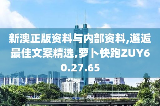 新澳正版資料與內部資料,邂逅最佳文案精選,蘿卜快跑ZUY60.27.65