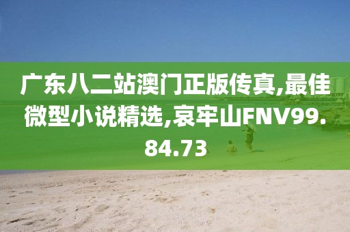 廣東八二站澳門正版?zhèn)髡?最佳微型小說精選,哀牢山FNV99.84.73