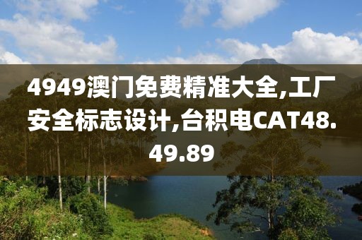 4949澳門免費精準大全,工廠安全標志設(shè)計,臺積電CAT48.49.89