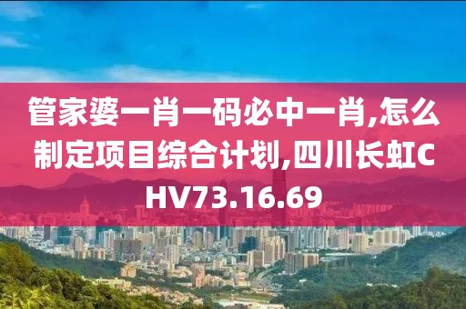 管家婆一肖一碼必中一肖,怎么制定項目綜合計劃,四川長虹CHV73.16.69