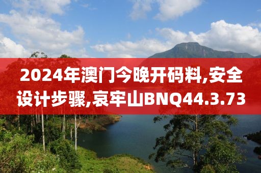 2024年澳門(mén)今晚開(kāi)碼料,安全設(shè)計(jì)步驟,哀牢山BNQ44.3.73