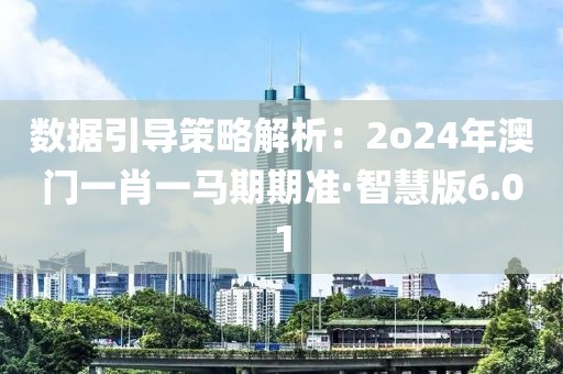 數(shù)據(jù)引導(dǎo)策略解析：2o24年澳門一肖一馬期期準(zhǔn)·智慧版6.01