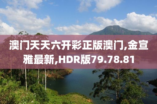 澳門天天六開彩正版澳門,金宣雅最新,HDR版79.78.81