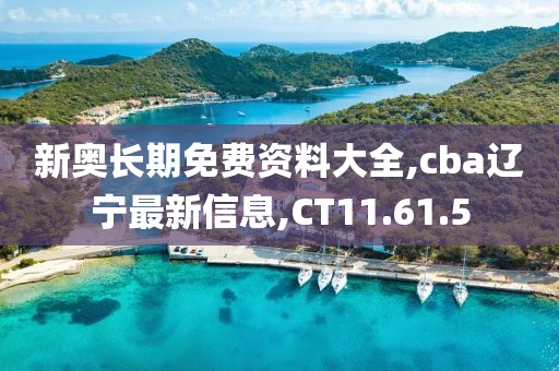 新奧長(zhǎng)期免費(fèi)資料大全,cba遼寧最新信息,CT11.61.5