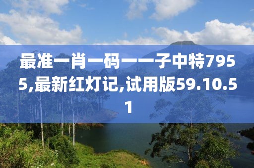 最準(zhǔn)一肖一碼一一子中特7955,最新紅燈記,試用版59.10.51