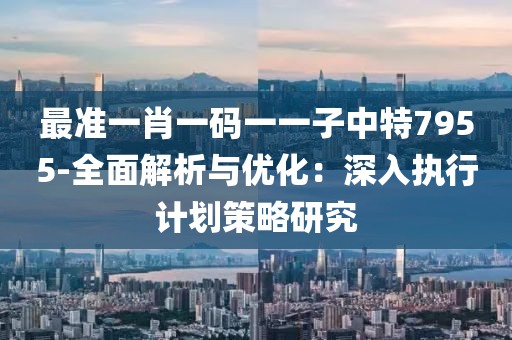 最準(zhǔn)一肖一碼一一子中特7955-全面解析與優(yōu)化：深入執(zhí)行計(jì)劃策略研究