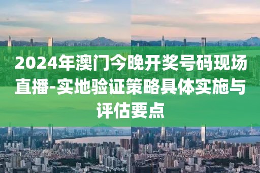 2024年澳門今晚開獎號碼現(xiàn)場直播-實地驗證策略具體實施與評估要點