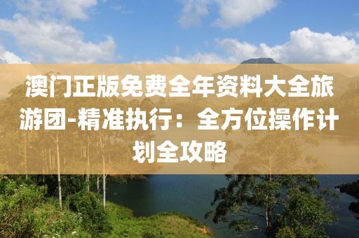 澳門正版免費全年資料大全旅游團-精準(zhǔn)執(zhí)行：全方位操作計劃全攻略