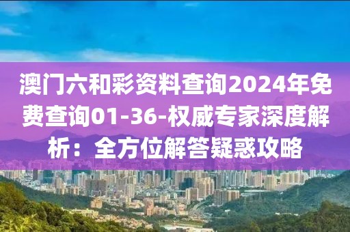 澳門六和彩資料查詢2024年免費(fèi)查詢01-36-權(quán)威專家深度解析：全方位解答疑惑攻略