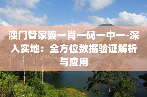 澳門管家婆一肖一碼一中一-深入實地：全方位數(shù)據(jù)驗證解析與應(yīng)用