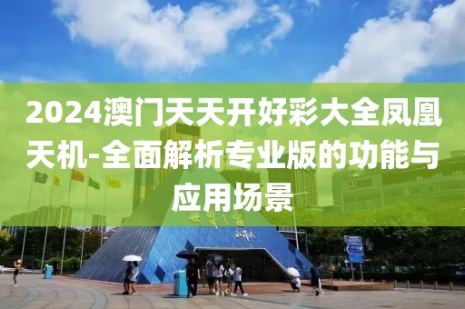 2024澳門天天開好彩大全鳳凰天機-全面解析專業(yè)版的功能與應(yīng)用場景