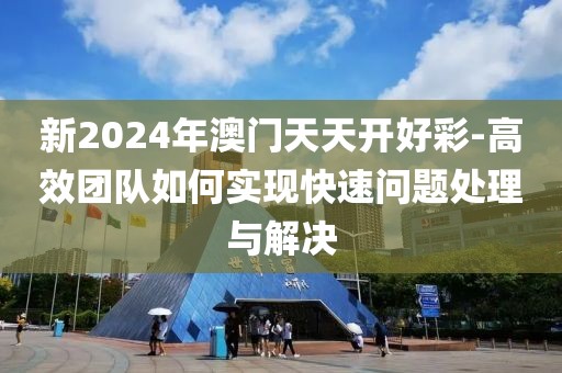 新2024年澳門天天開好彩-高效團(tuán)隊(duì)如何實(shí)現(xiàn)快速問題處理與解決