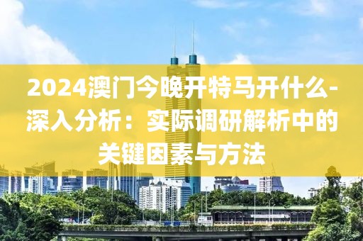 2024澳門今晚開特馬開什么-深入分析：實際調研解析中的關鍵因素與方法